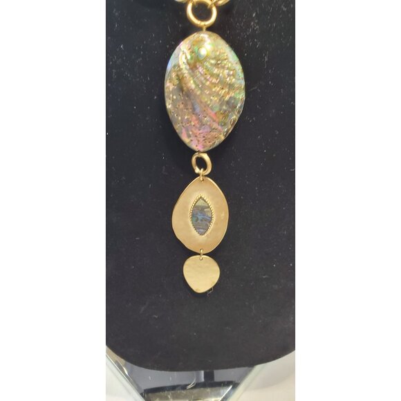 Vintage Chico's Gold Chain Necklace Unique Design Adjustable Fashion Jewelry - Picture 5 of 14